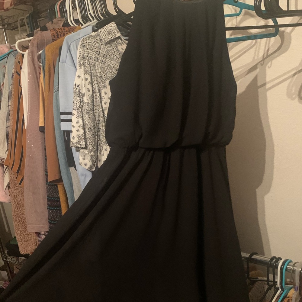 Black flowy dress